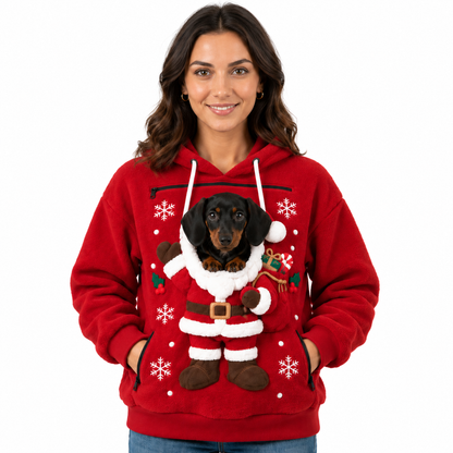 Sudadera navideña portamascotas
