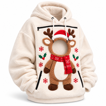 Sudadera navideña portamascotas